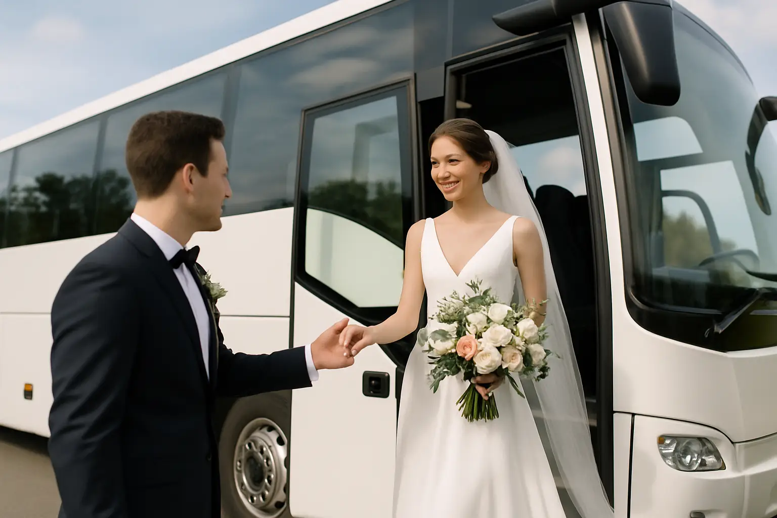 Qué autobús elegir para invitados de boda