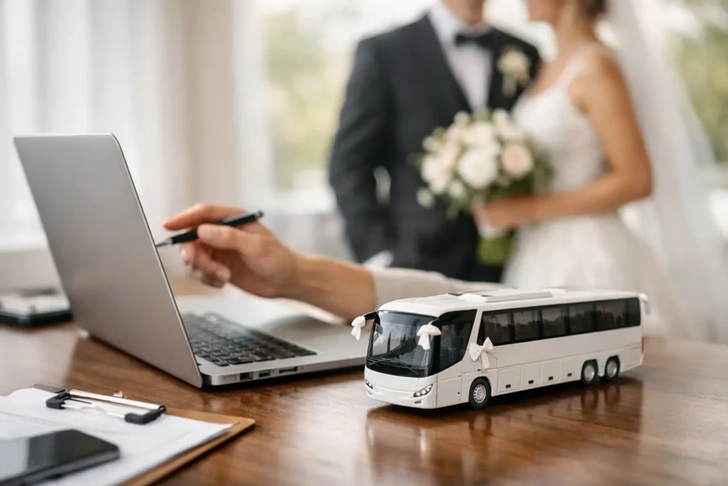 Cómo reservar autocar para boda sin fallos