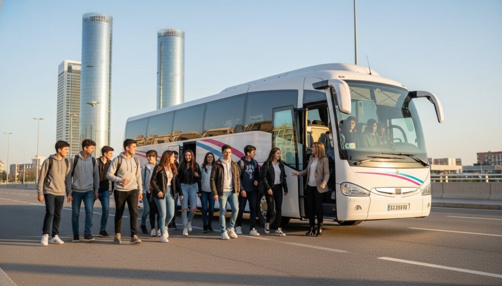 Autocar para viaje de fin de curso desde Madrid: Guía de Alquiler y Seguridad 2026