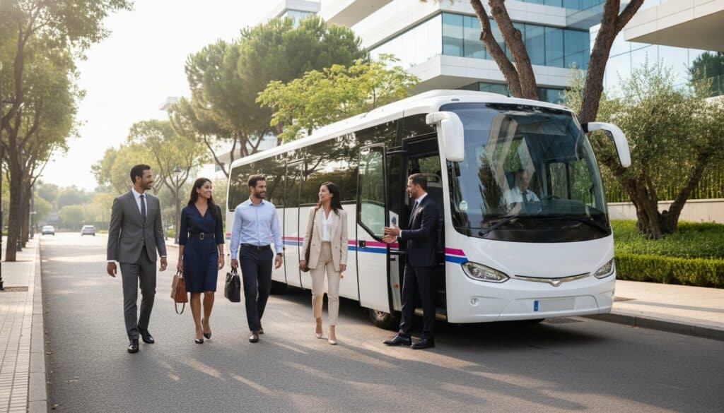 Alquiler de microbús en Pozuelo de Alarcón: Guía de transporte privado 2026