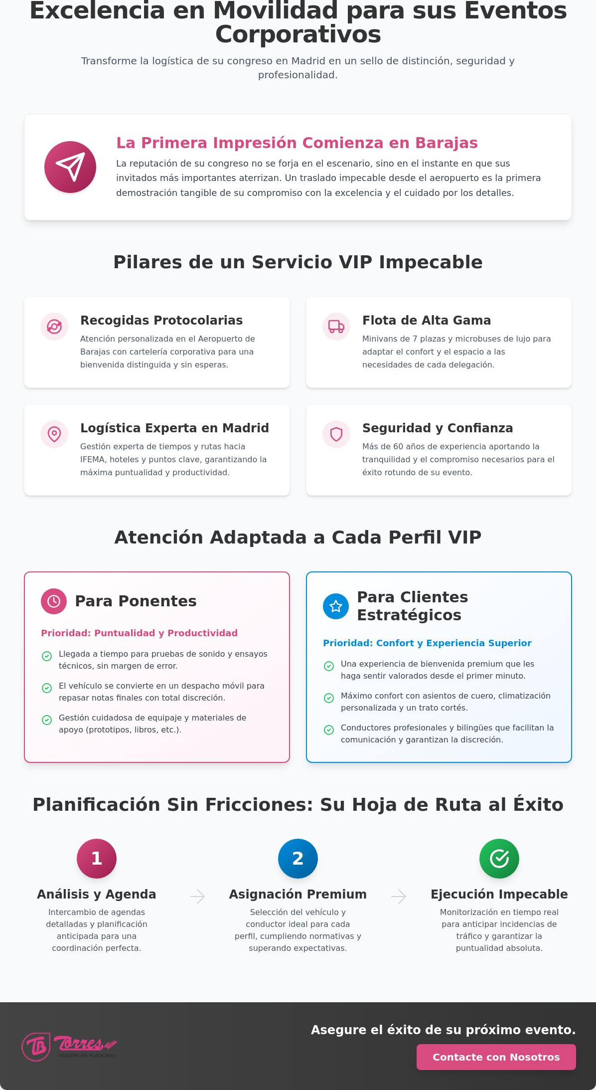 Transporte VIP para clientes y ponentes en Madrid: Excelencia Logística 2026