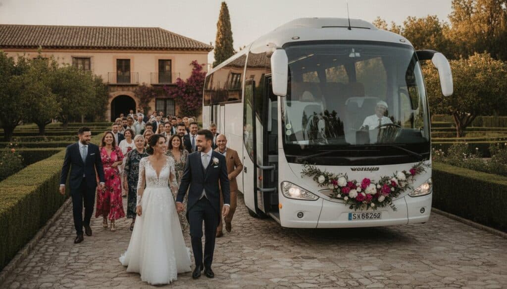 Precio de autobús para boda en Madrid: Guía completa de tarifas y consejos 2026