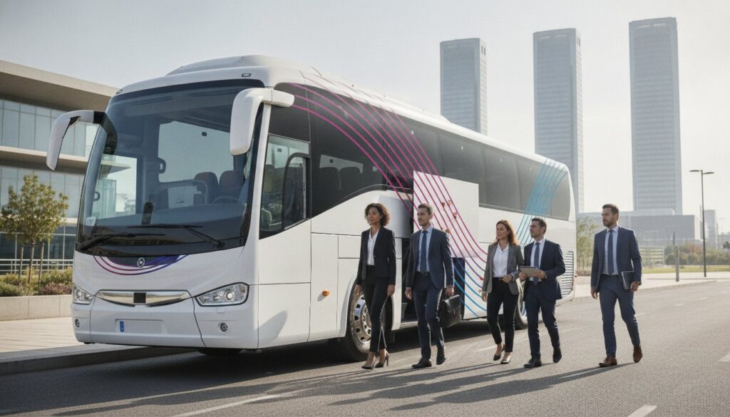 Alquiler de autobús para evento de empresa en Móstoles con Torres Bus