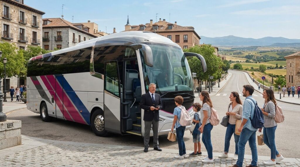 Alquiler de autobús para excursiones desde Madrid: cómo organizar el viaje