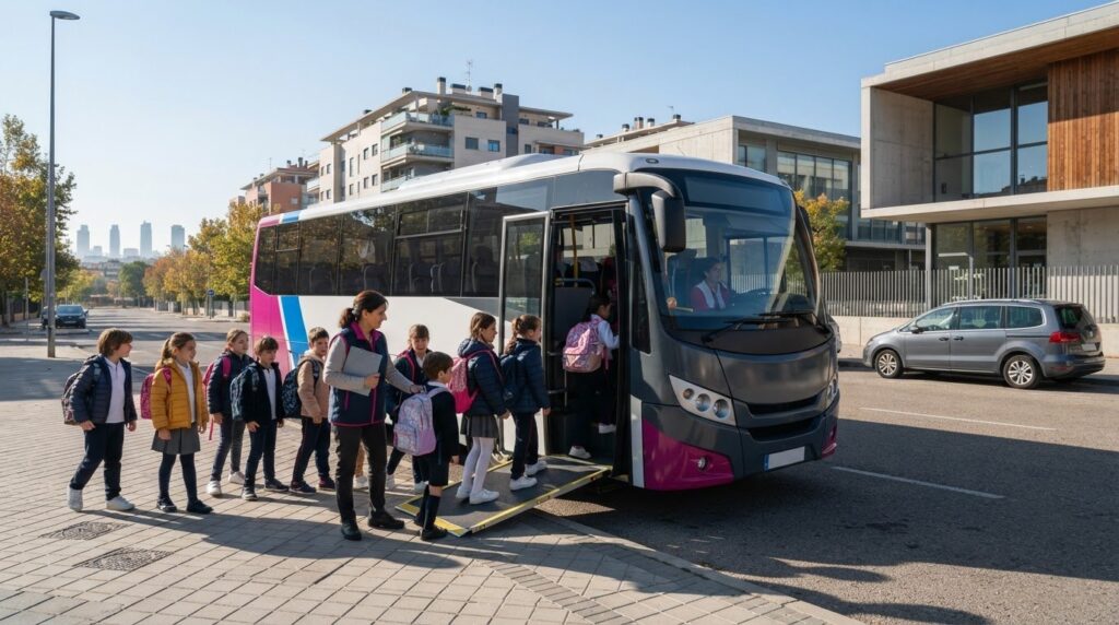 Autobús para colegios en Rivas-Vaciamadrid: cómo organizar el transporte