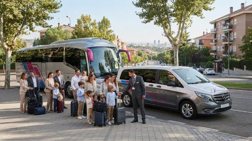 Transporte para grupos en Majadahonda: cómo elegir la opción adecuada